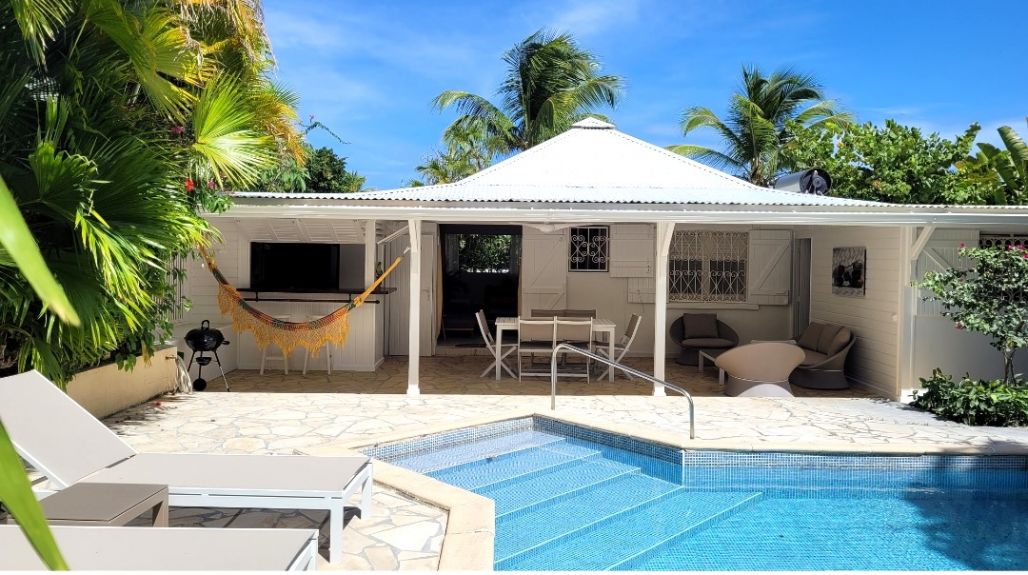 Villa avec piscine Kaz à Bar 4 adultes à Saint-François en Guadeloupe
